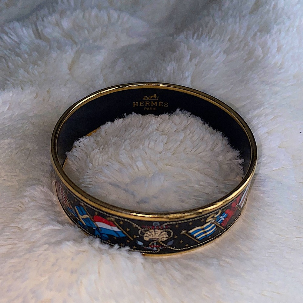 Hermes enamel bracelet